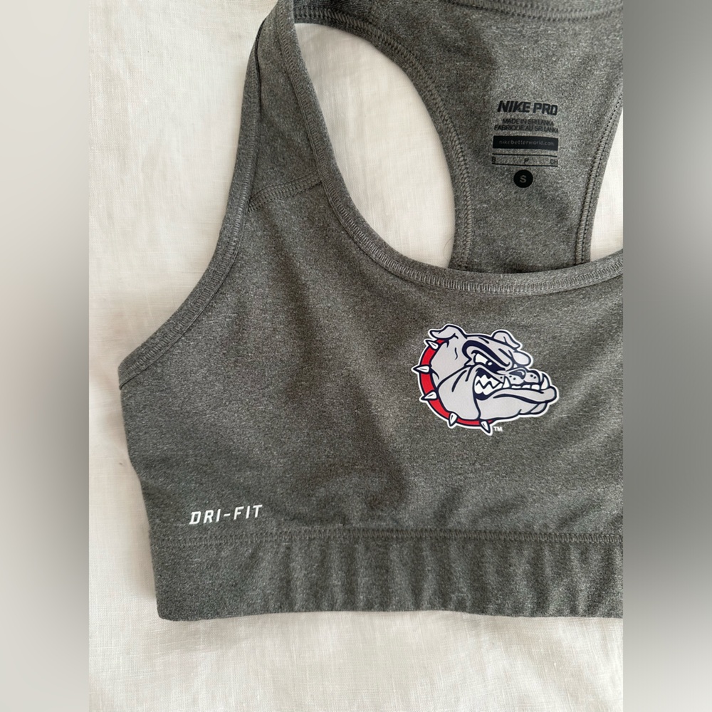 Bulldog gray Nike fit sports bra size small